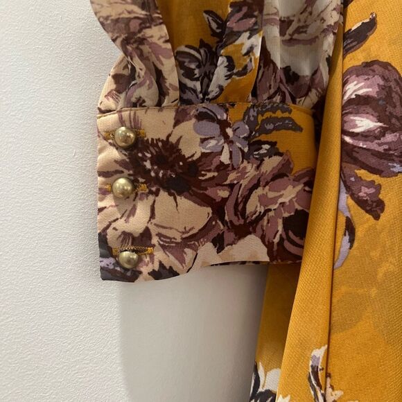 Fall Color Women’s Maxi Floral Dress Small - Picture 3 of 5